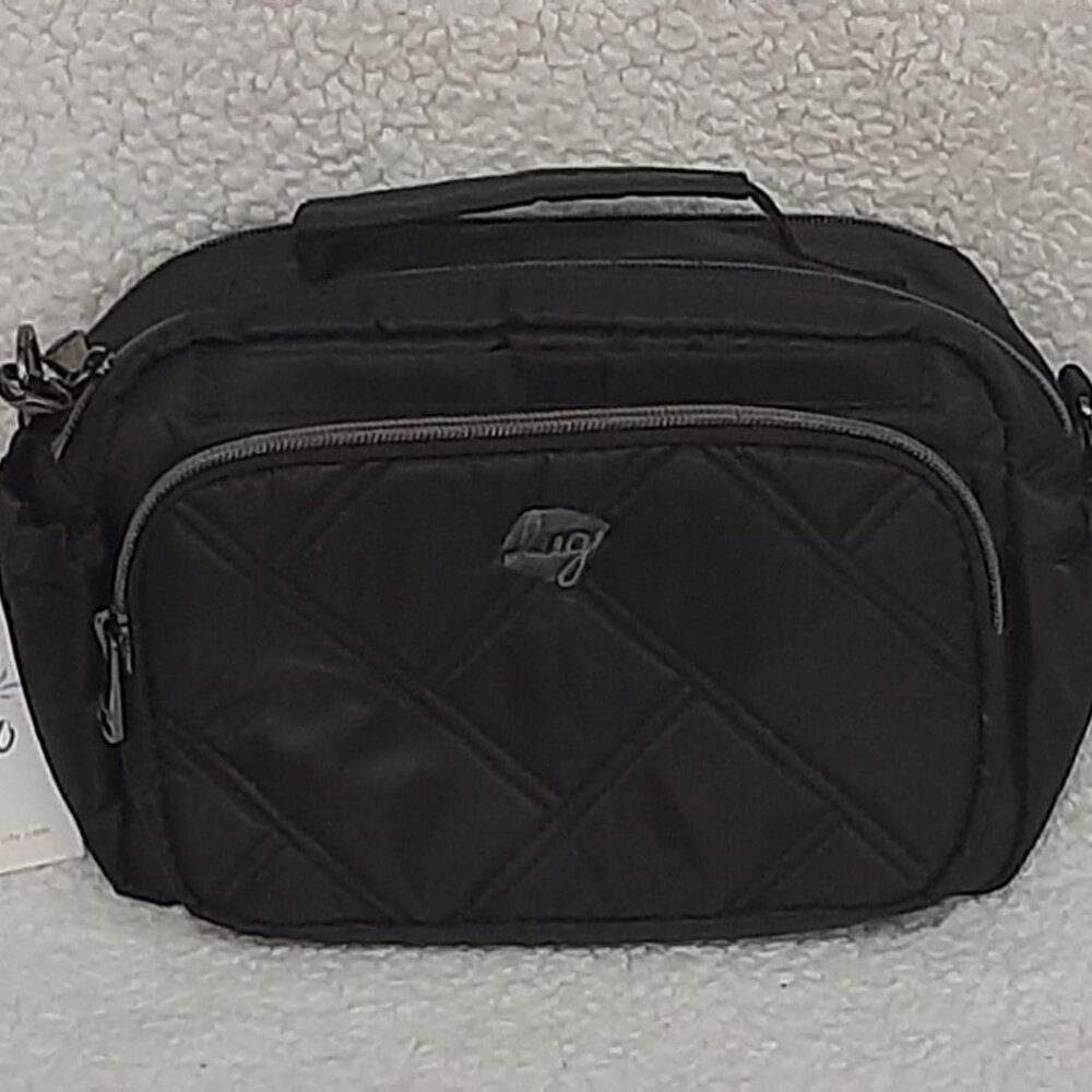 Lug Boomer Crossbody Bag (Black)
